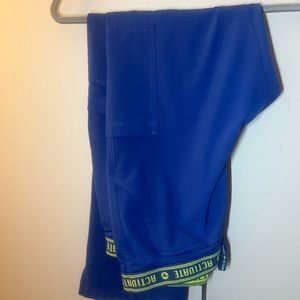 Royal blue scrub pants, size L, New
